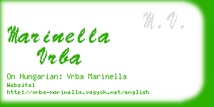 marinella vrba business card